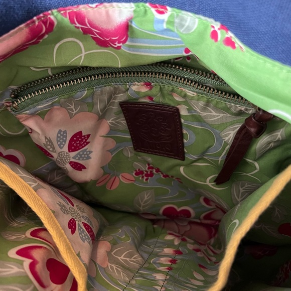 Lucky Brand straw/raffia shoulder bag with adjustable canvas straps - Picture 7 of 14